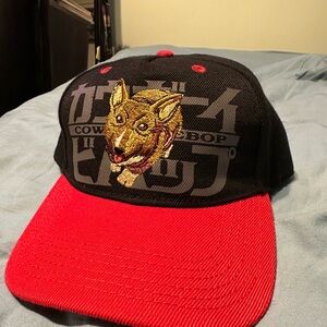 Cowboy Bebop Ein Black and Red Cap